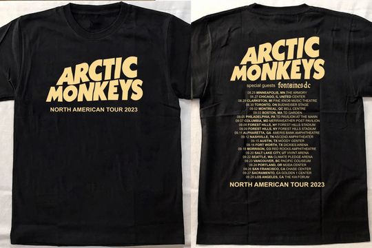 Arctic Monkeys 23 US TOUR dates Shirt, Arctic Monkeys Lyric Shirt, Arctic Monkeys Merch
