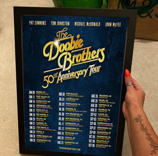 The Doobie Brothers 50th Anniversary Tour 2023 Poster
