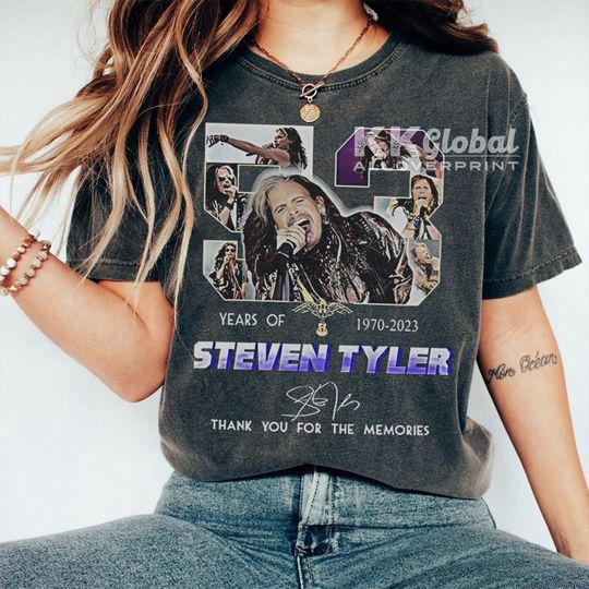 53 years of 1970 2023 Steven Tyler Thank You shirt t-shirt
