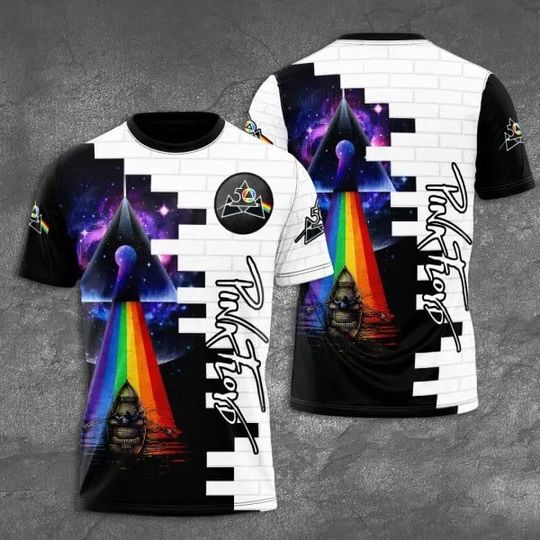 Pink Floyd 50th The Dark Side Of The Moon Music 3D Shirt