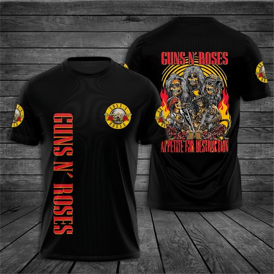 Discover Guns N' Roses Reveal 2023 World Tour Shirt