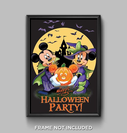 Mickey's Not So Scary Halloween Party Poster