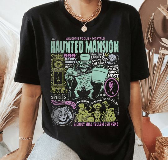 Discover Retro The Haunted Mansion Shirt