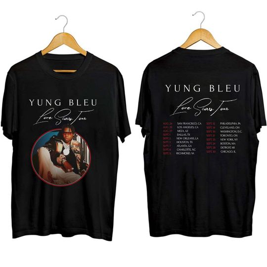 Discover Yung Bleu Love Scars Tour 2023 Shirt
