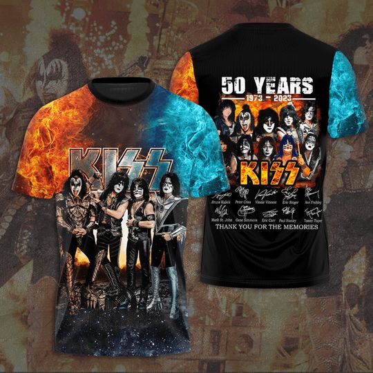 Kiss Band Rock music Fans 3D Tshirt