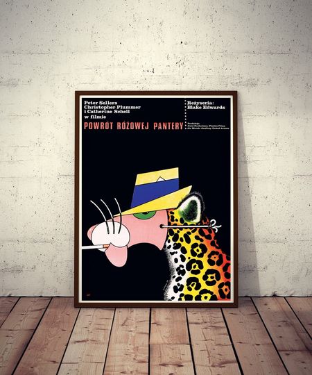 Polish Movie Poster The Return of the Pink Panther Edwards Sellers Plummer Limited Edition 1977/2021