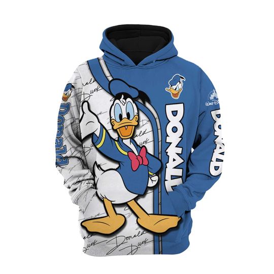 Donald Duck Disney Cartoon 3D Hoodie