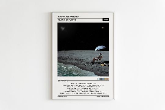 Rauw Alejandro - Playa Saturno Album Poster / Album Cover Poster / Music Gift / Music Wall Decor / Album Art