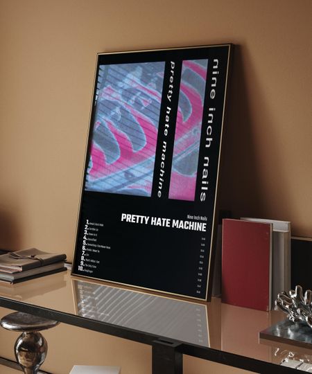 Discover Nine Inch Nails - Pretty Hate Machine  Album Cover Poster For Home Wall Art