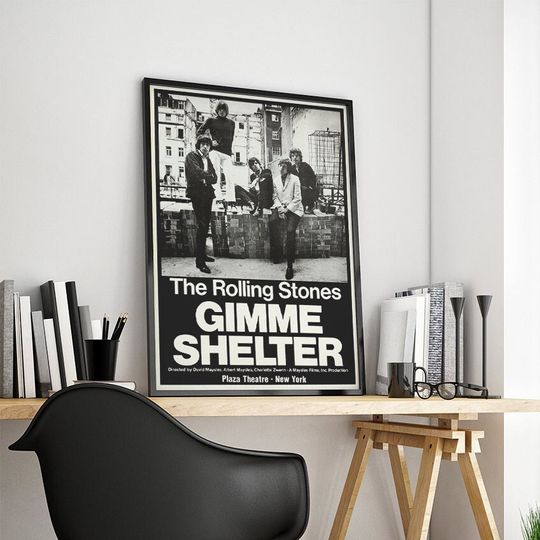 Concert poster- Rolling Stones 1970, New York -Gimme Shelter -canvas poster- deco wall