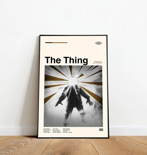 Discover Mid Century Modern The Thing Posters, Retro Movie Minimalist Wall Art, Modern Vintage Movie Poster
