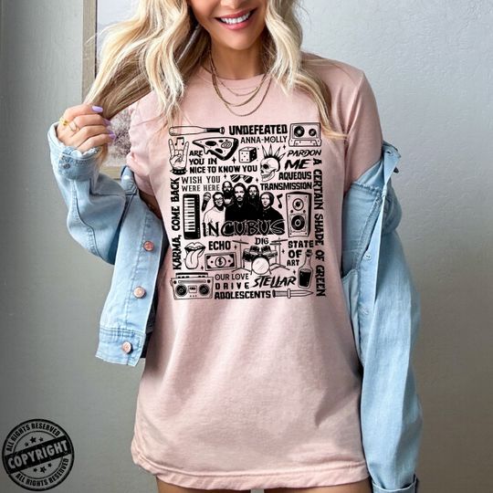 Incubus Shirt, Incubus Summer Tour 2023 Shirt, Alternative Rock Shirt