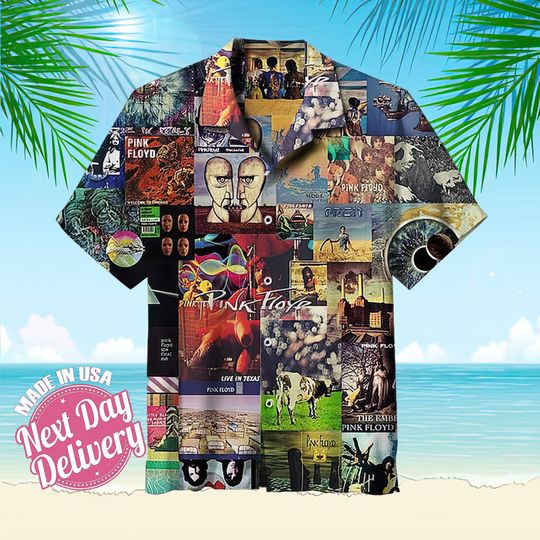 Pink Floyd Collage Universal Hawaiian Shirt, Pink Hawaiian Shirt