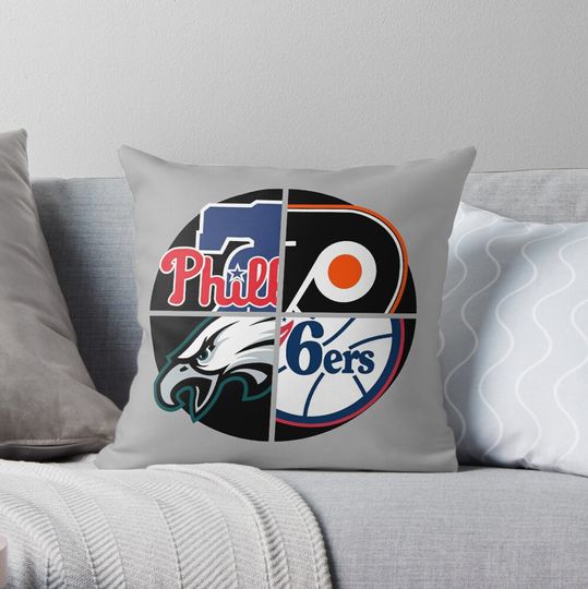 Philadelphia Sports Quad Throw Pillow