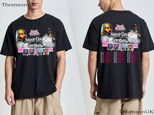 Snoop Dogg Wiz Khalifa Shirt, Two Sides High School Reunion Tour 2023 Shirt