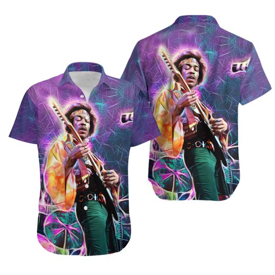 Jimi Hendrix Hawaiian Shirt