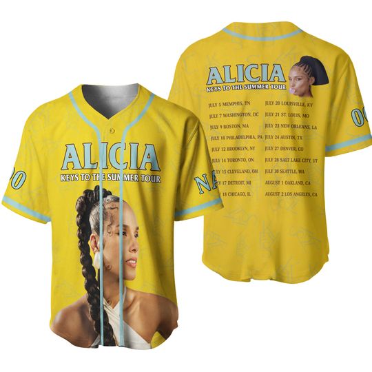 Alicia Keys Baseball Jersey, Alicia Keys Jersey Shirt, Alicia Keys Jersey, Tour 2023 Shirt