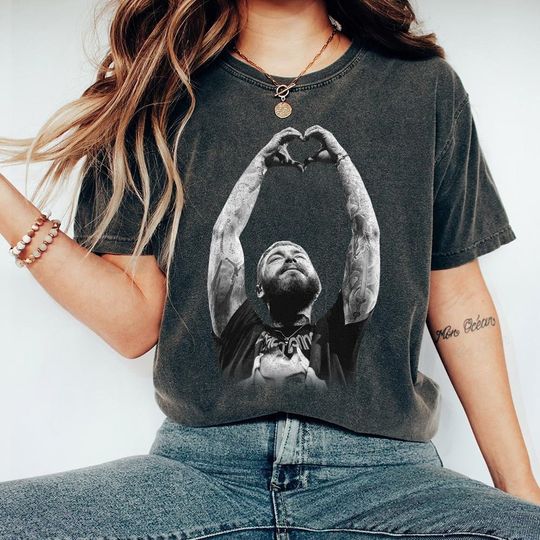 Discover Post Malone Shirt, Music Lover Tee, Graphic Concert Shirt, Hip Hop Fan Gift, Vintage