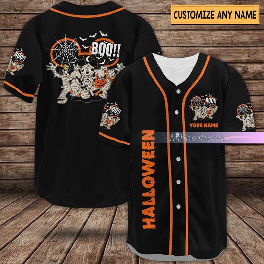 Discover Disney Halloween 2023 Shirt, Disney Halloween Baseball Jersey