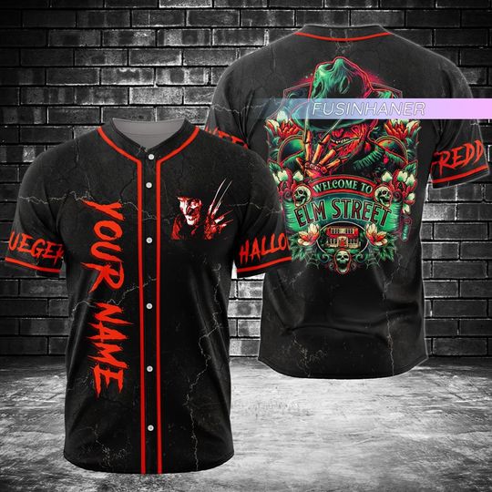 Discover Freddy Krueger Jersey, Freddy Baseball Jersey, Personalized Jersey Shirt