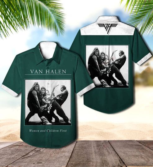 Van Hawaiian Shirt, Van Women and children First Shirt, Music Hawaiian