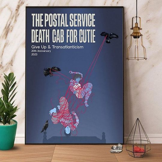 TPS Death Cab For Cutie 20th Anniversary 2023 Poster, Music Wall Poster