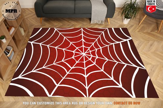 Spider Web Rug, Spider Man Rug, Girl/Boy Room Rug