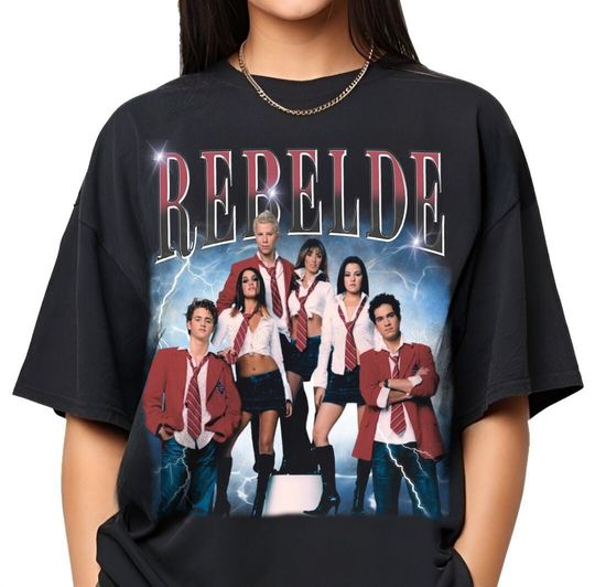Rebelde Shirt, Vintage 90s Graphic Tee, RBD Concert Shirt