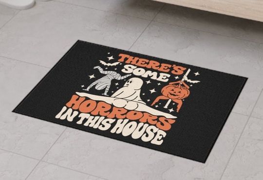 There's Some Horrors in this House Heavy Duty Floor Mat