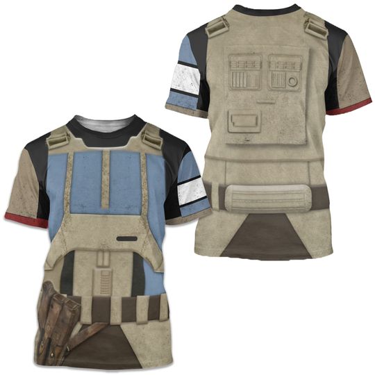 Star Wars Costume Shoretrooper Captain Walt Disney Costume 3D T-shirt