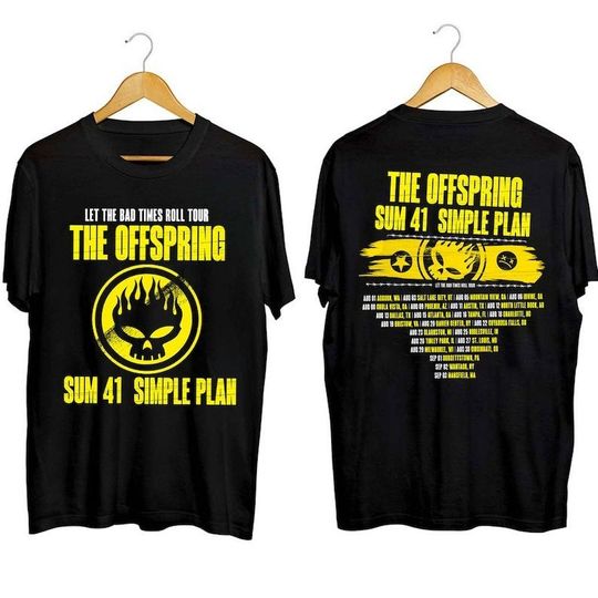 Discover The Offspring Let The Bad Times Roll Tour 2023 Shirt, The Offspring Band Fan Shirt