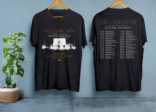 Discover Yellowcard 2023 Tour T-Shirt, Yellowcard Fan Shirt, Yellowcard 2023 Concert Fangifts