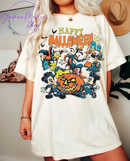 Disney Halloween 2023 Shirt, Happy Halloween Shirt, Mickey and Friends Halloween Shirt