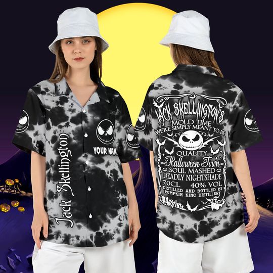 Discover Jack Skellington's Brewery Halloween Hawaiian Shirt