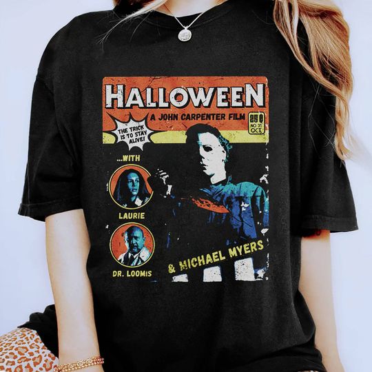 Vintage Michael Myers Tee | Michael Myers Shirt | Horror Halloween Shirt
