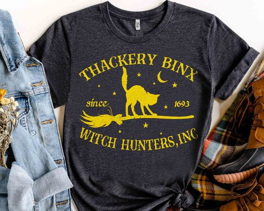 Thackery Binx Witch Hunters Hocus Pocus Halloween T-Shirt, Cartoon T-Shirt, Cute T-Shirt, Gift For Family
