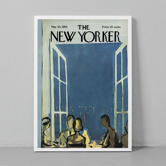 Discover The New Yorker May 30, 1964 Dinner Premium Matte Vertical Poster