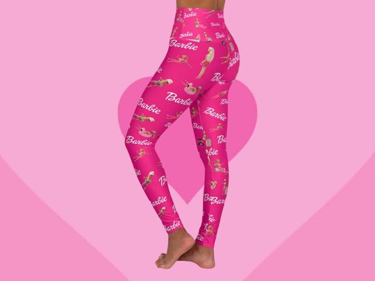 High Waisted Barbie Leggings I Eye-catching Style With Confidence Booster Effect