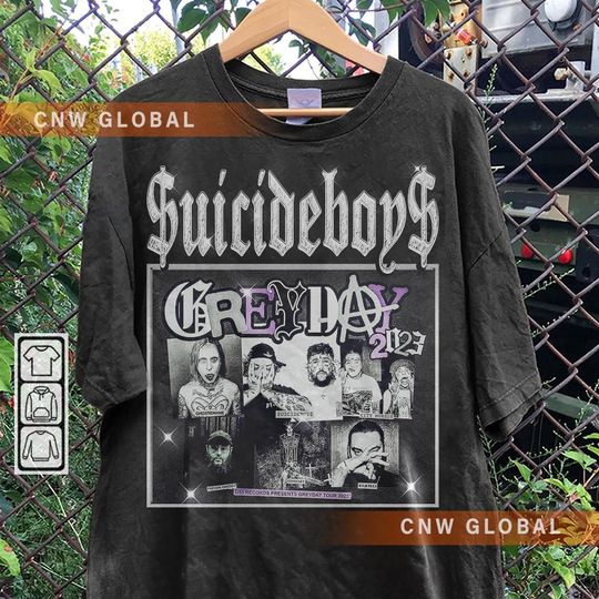 Suicideboys Rap Shirt, Suicideboys Grey Day 2023 World Tour tshirt