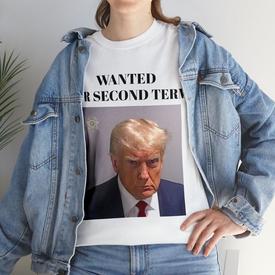Discover Trump Mugshot Tee - WANTED For Second Term Shirt