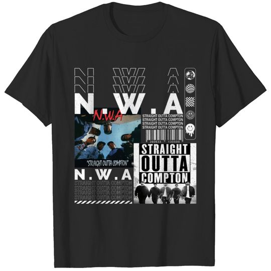 NWA Rap Shirt, NWA Merch Retro Y2K Vintage Bootleg NWA Album Shirt