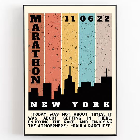 2022 nyc marathon Premium Matte Vertical Poster
