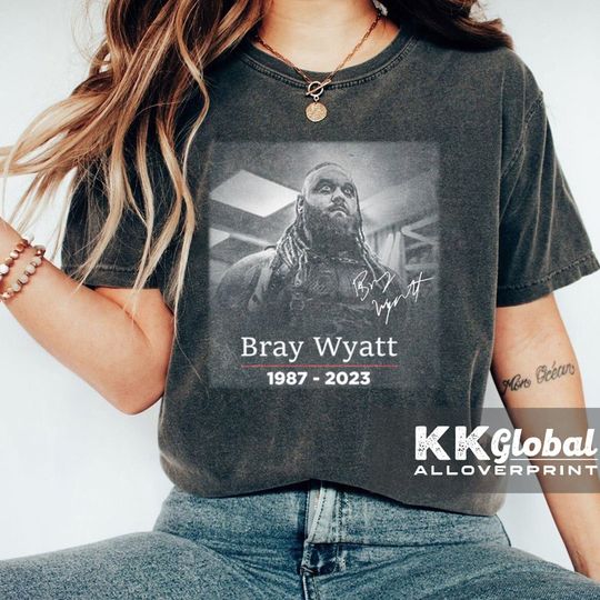 RIP Bray Wyatt signature 1987-2023 Gift For Fan,  Bray Wyatt Shirt
