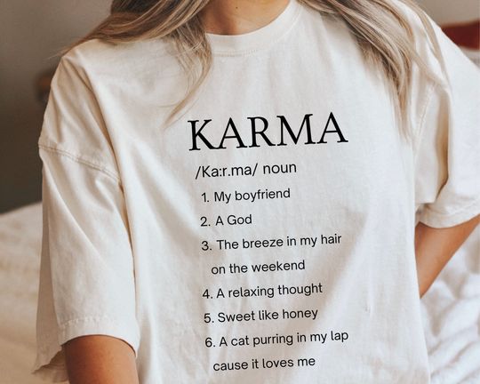 Karma is My Boyfriend Shirt, Eras tour Tshirt, Midnights Shirt