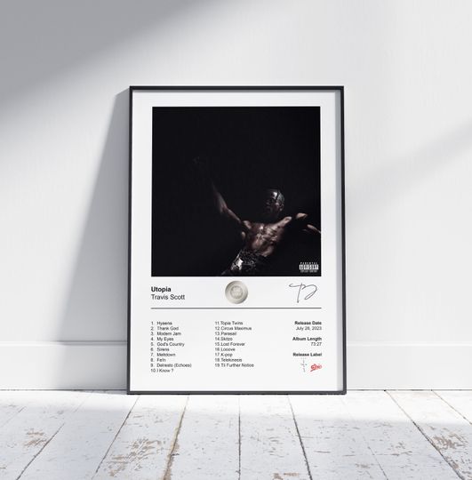 Discover Travis Poster - Utopia Album Cover Poster
