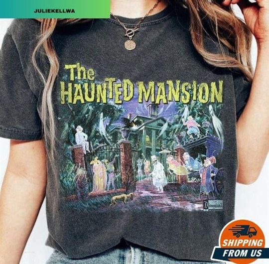 Vintage Haunted Mansion Shirt, Disneyland Haunted Mansion Shirt