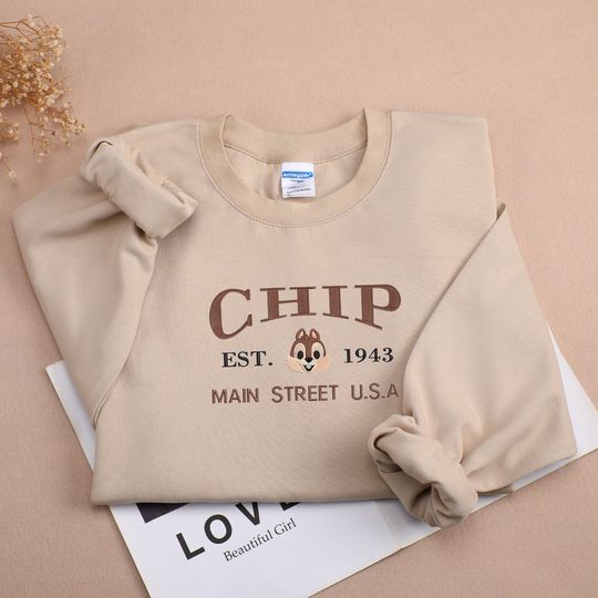Disney Chip Embroidered Sweatshirt