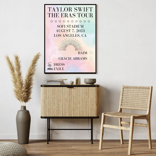 Eras Tour Poster - Los Angeles, CA August 7