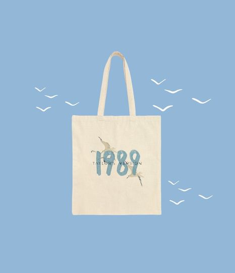 1989 Taylo version Cotton Canvas Tote Bag, Eras tour