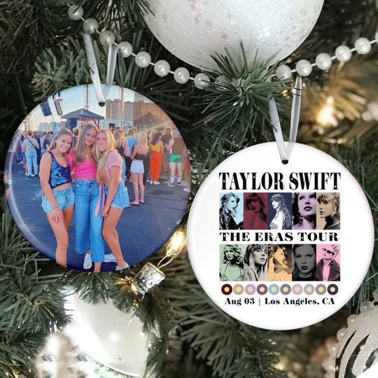 Two-Sides Personalized TS Eras Tour Ornament, Taylors Christmas Ornament